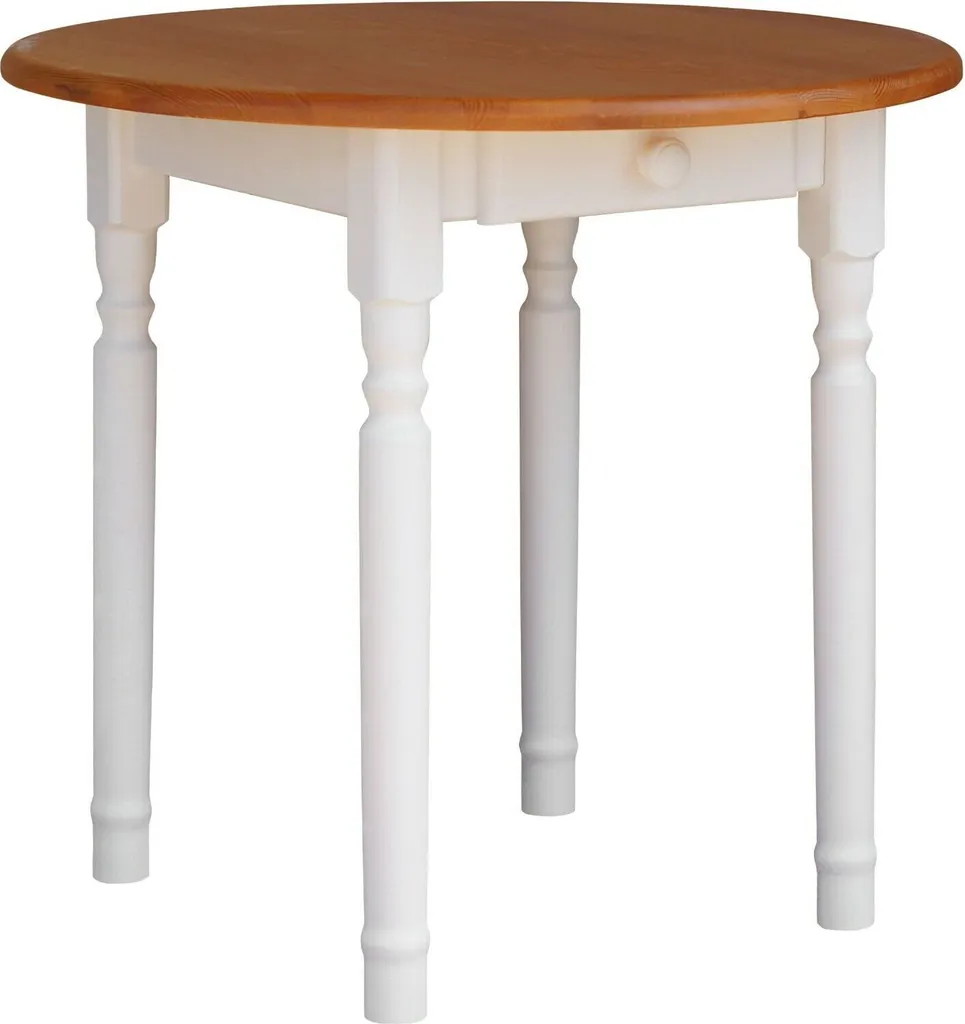 Tavolo Bianco Rotondo 90 cm Alder - Tavolo Salvaspazio Cucina