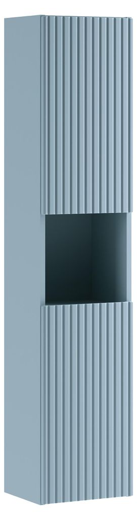 Mobile da bagno alto 140 cm in denim suedette con Immagine del prodotto 