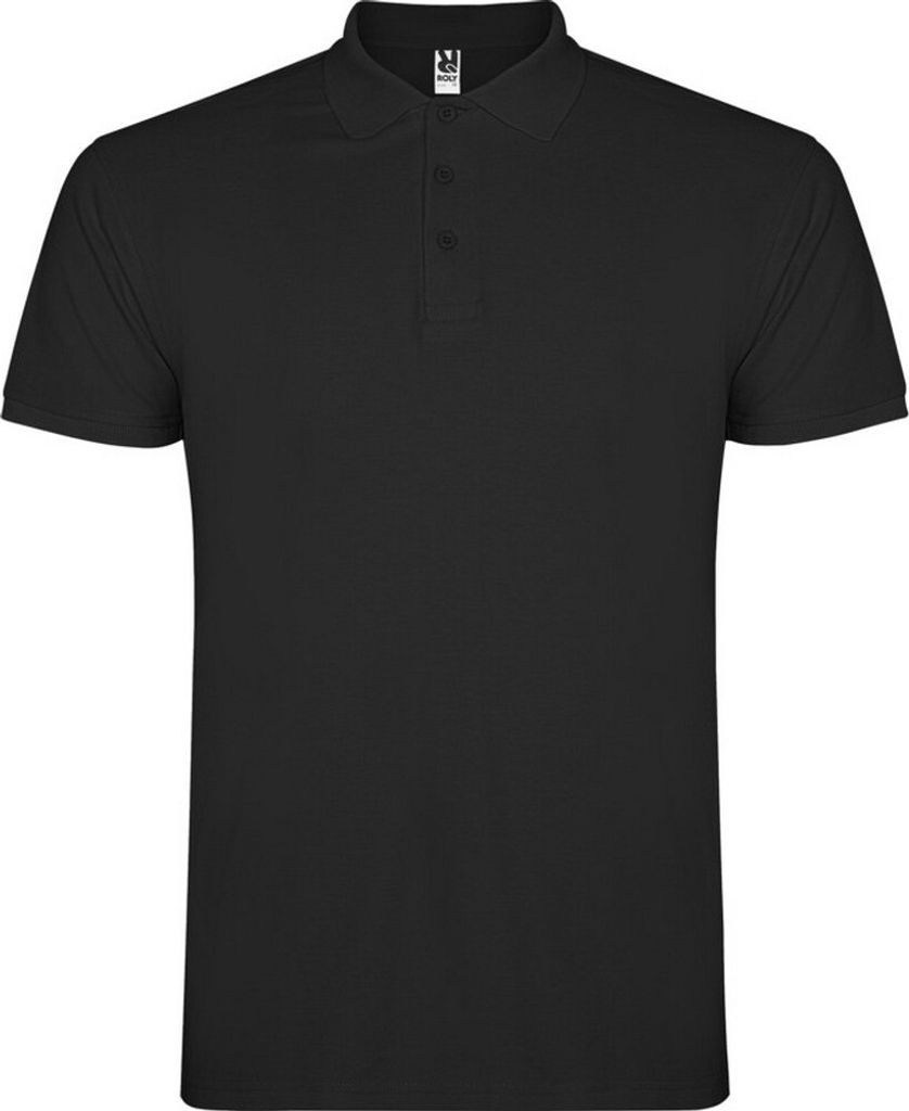 Roly - "Star" Poloshirt für Kinder kurzärmlig PF4337 (128) (Schwarz)