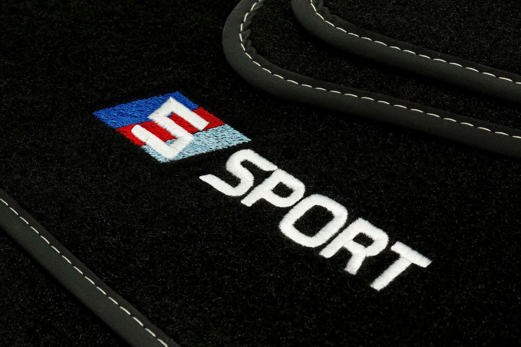 SPORT Velour Fußmatten Satz für BMW 5er E39 (1996-2004) - Produktbild 
