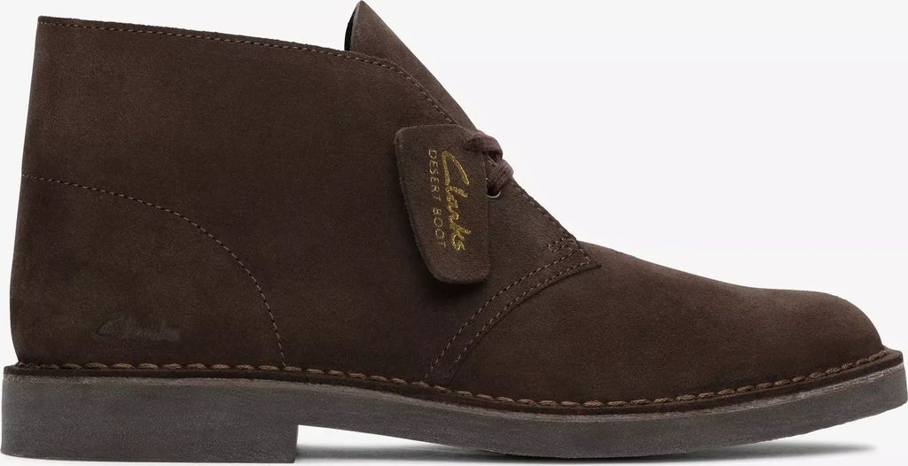 Clarks Desert Boot Evo Dark Brown Suede - Herrenschuhe - Produktbild 