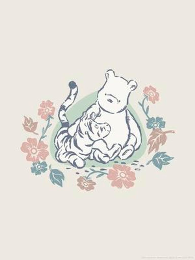 Poster Disney Winnie the Pooh Flowers and Friends 30x40 cm