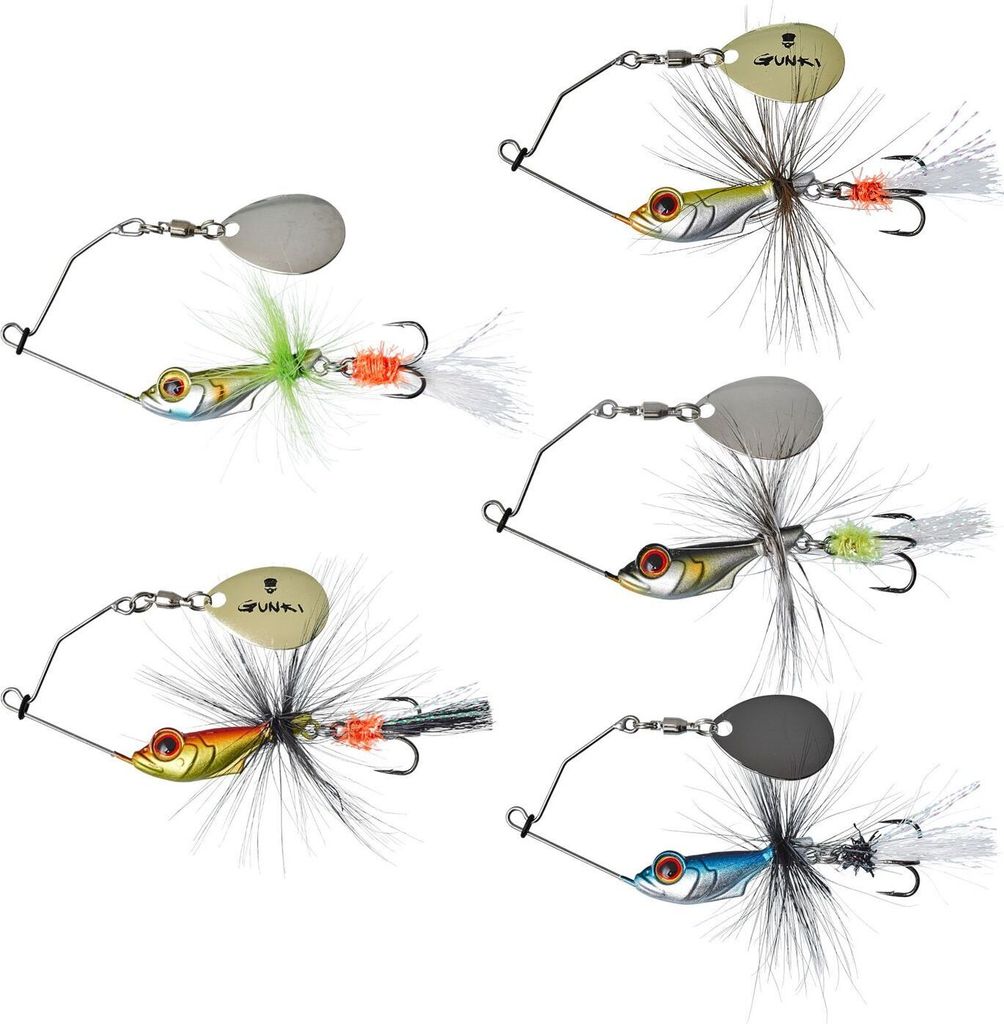Gunki 5,6g Alvin Fly Spinnerbait, Gunki Farben:BLUE ALIVE