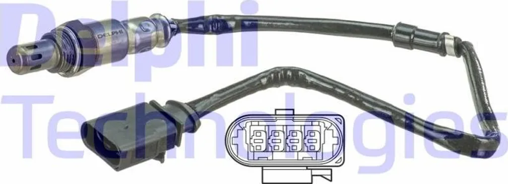 Sonde Lambda DELPHI ES20678-12B1 pour Passat 3C et Golf VI OE 03C906262AA