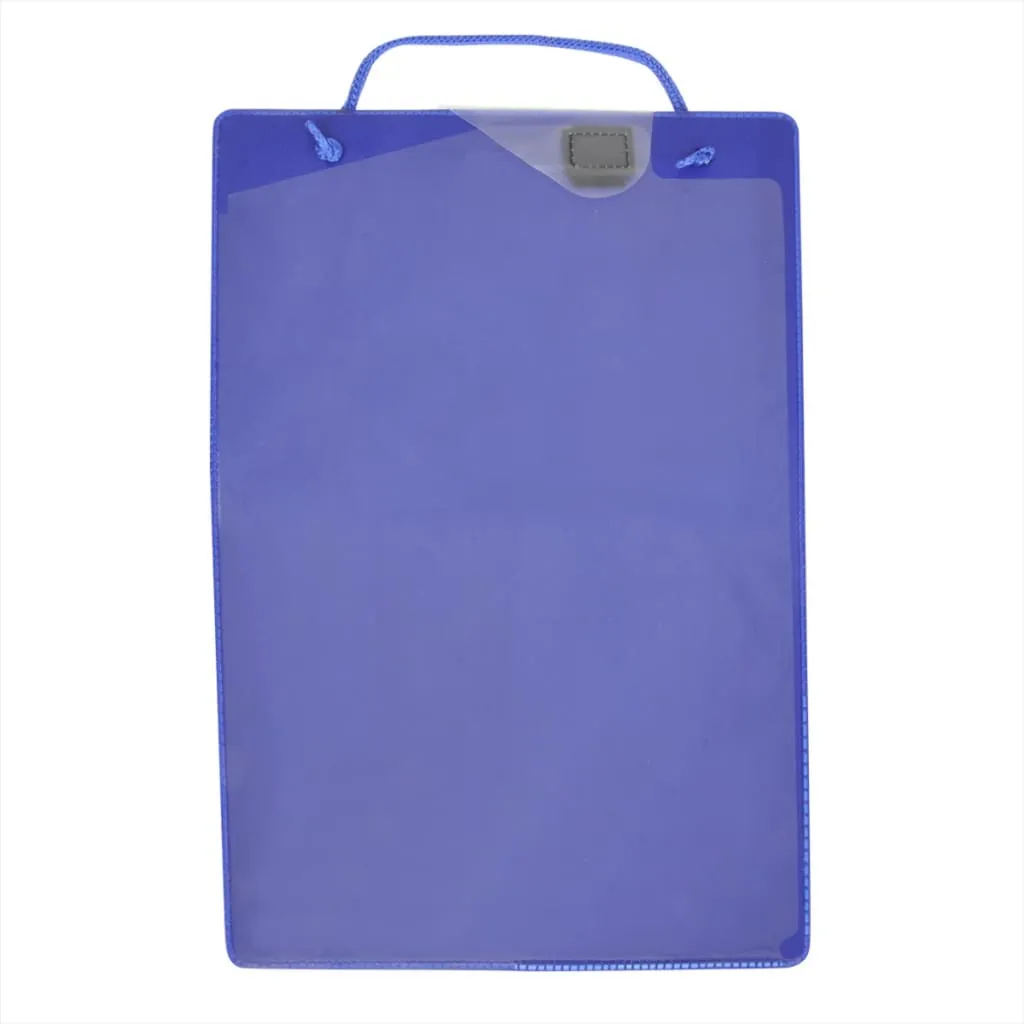 Protège-document d'atelier A4 bleu avec rangement clés - Pack de 10 unités - 8