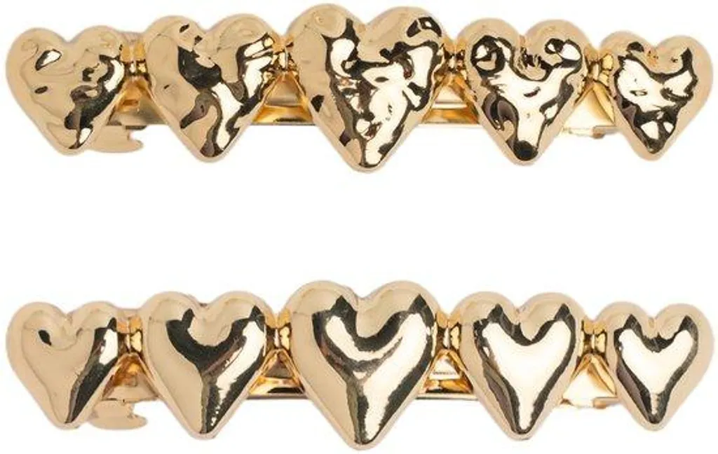Barrettes françaises en métal doré - Accessoires cheveux de qualité