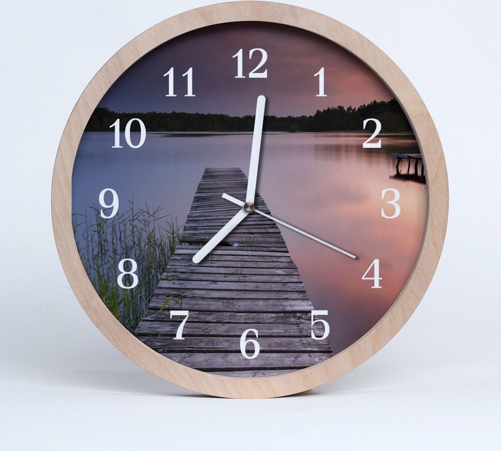 Holzuhr 30fi cm wanduhr - Bridge-Architektur
