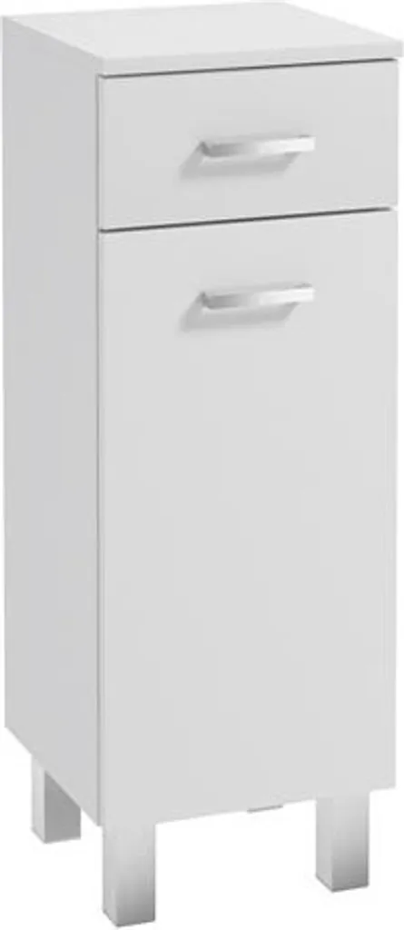 Mobile Bagno Bianco Lucido DomoDomo Mea 85x30x30 | Montaggio Facile