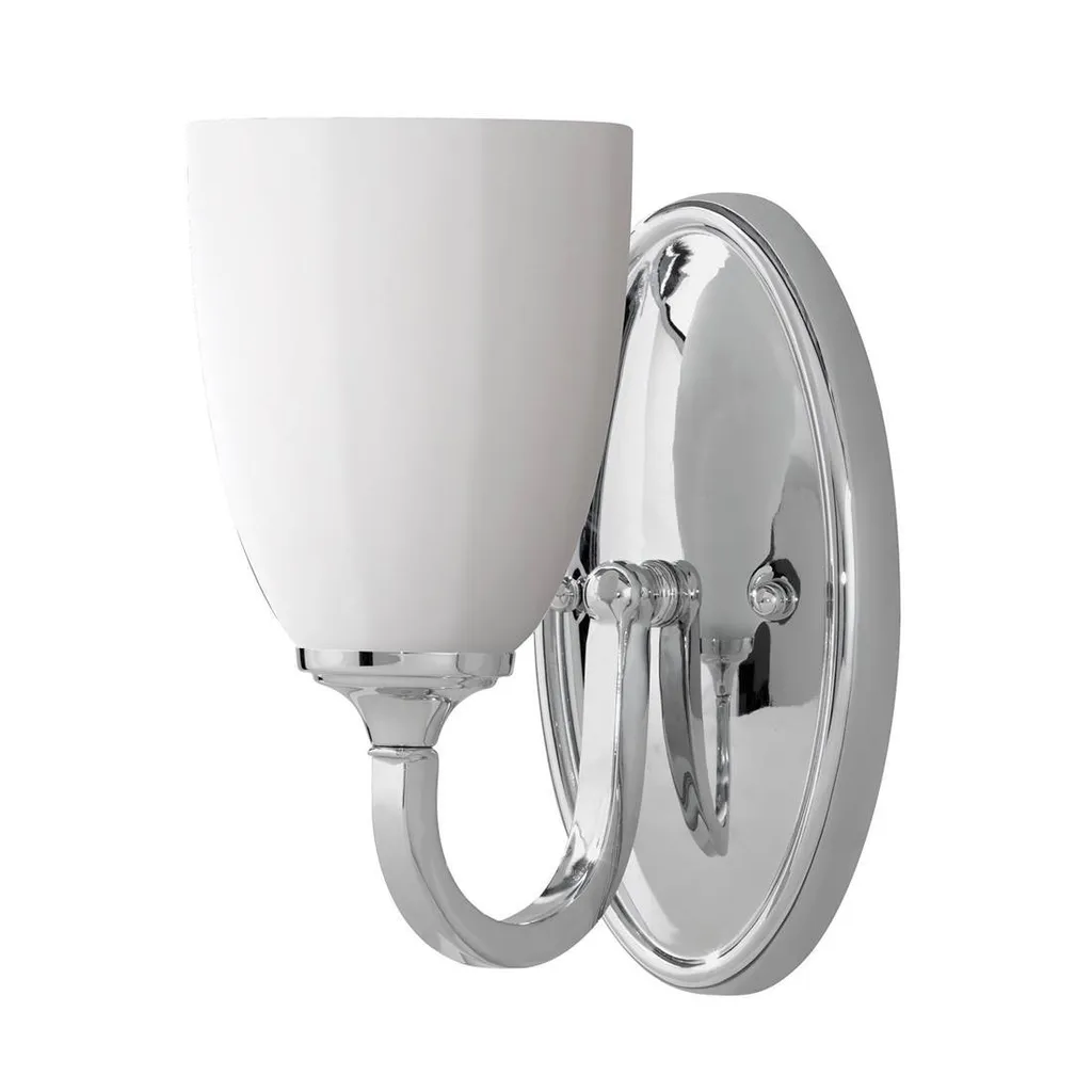 Applique de salle de bain Perry Feiss Chrome Poli 1xG9 IP44 Design Chic