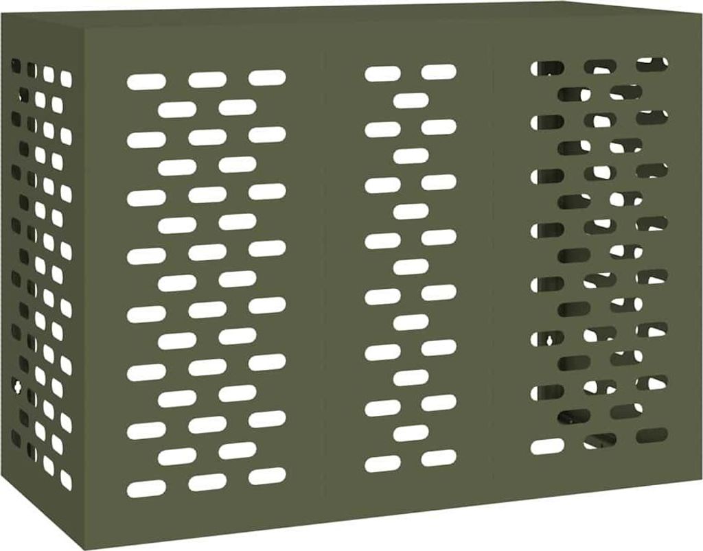 vidaXL Coperchio per aria condizionata verde oliva 110 x 50 Immagine del prodotto 