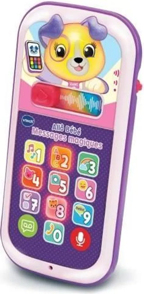 Téléphone Jouet Interactif Rose Allo Bébé - Jeu d'Imitation Premier Âge