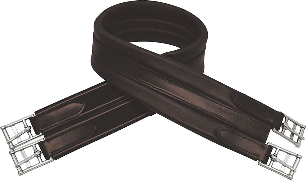 HyCOMFORT - Sattelgurt "Atherstone", Leder BZ3129 (137,16 cm) (Braun)