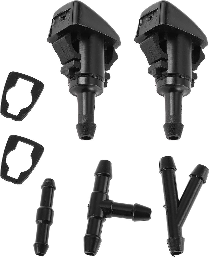 Windschutzscheibenwaschdüse für Mitsubishi Eclipse 2006-2012 Schwarz Vordere Windschutzscheiben-Sprühdüsen Wischer-Sprühwaschdüse Kunststoff ...