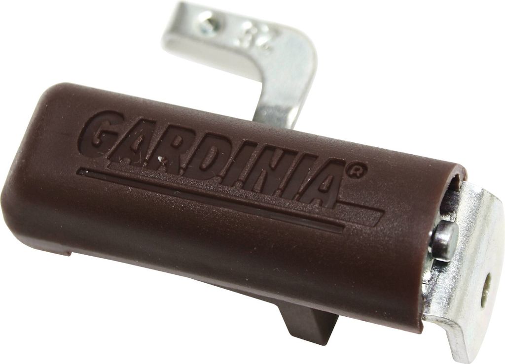 Gardinia Klemmträger für Aluminium-Jalousien braun, Metall, 2 Stück