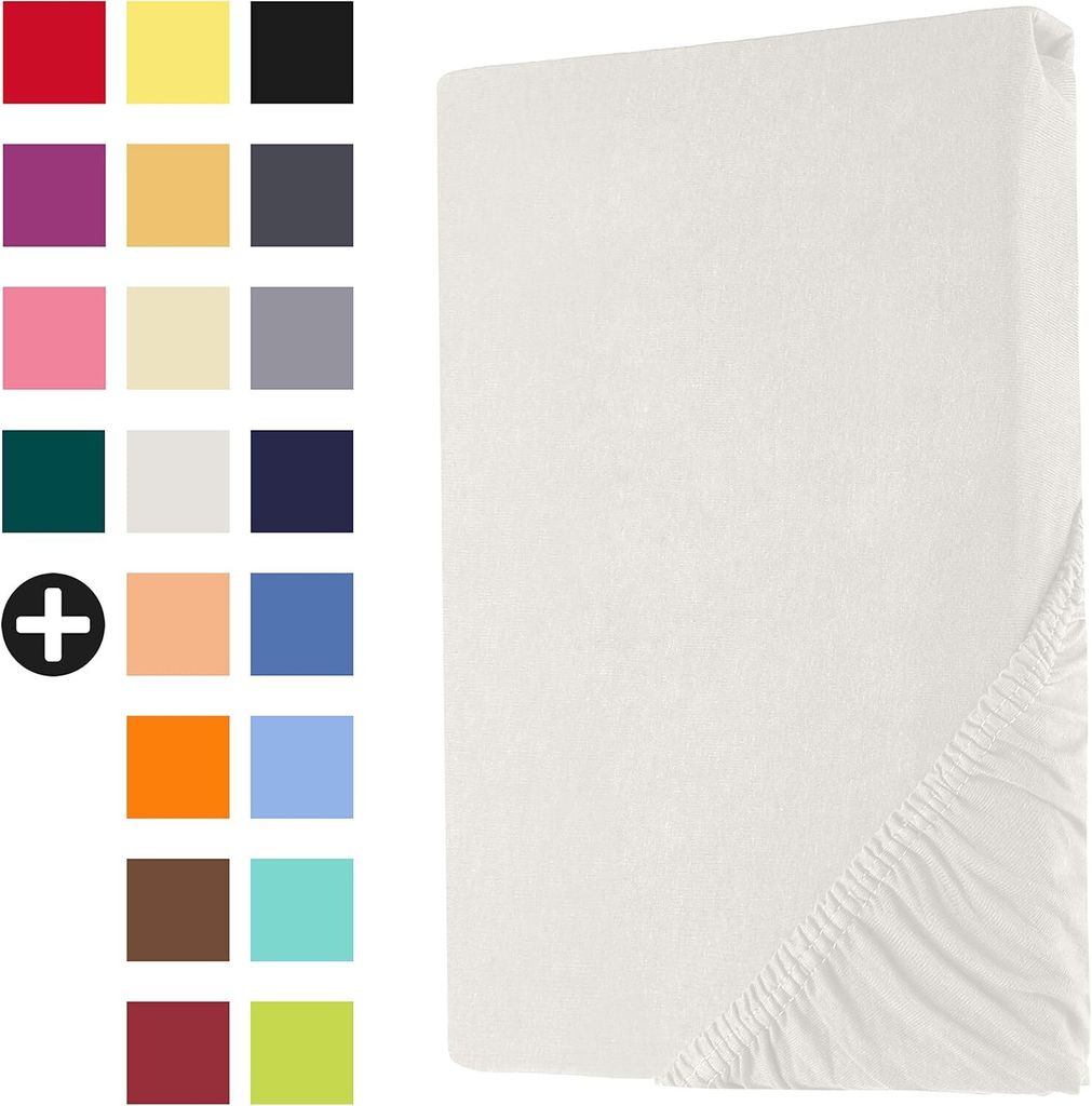 Jersey Spannbettlaken 100% Baumwolle  100 x 200 Produktbild 