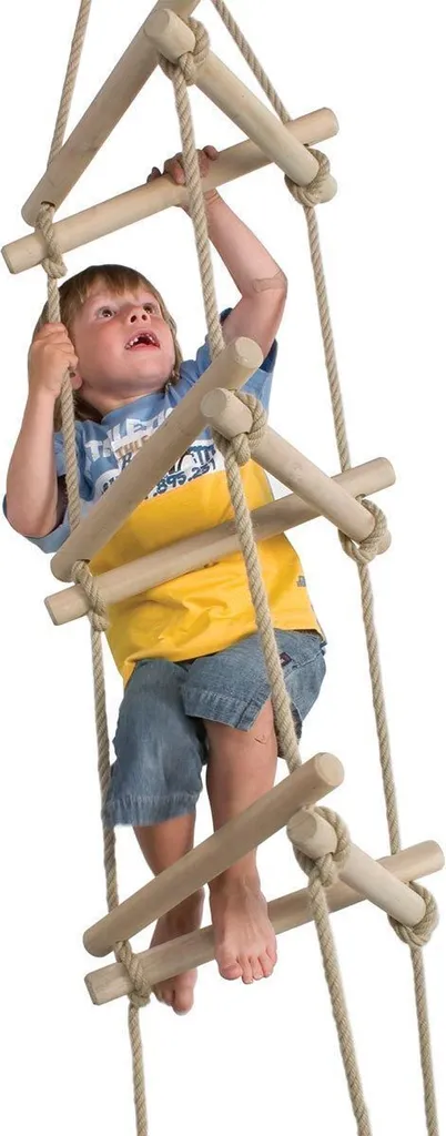 Échelle de Corde pour Enfant 2,1m Idéale pour Cabane et Accrobranche