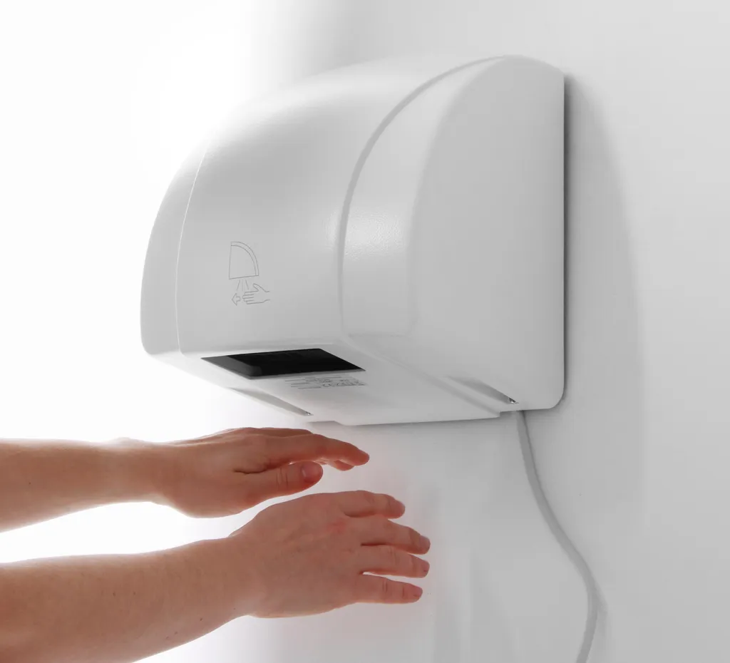 Sèche-mains Électrique Mural Déclenchement Automatique 1500W - 3