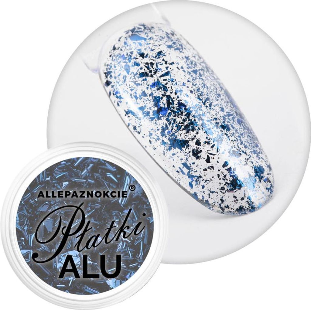 Nagelstaub Metallic Alu Flakes Allepanails Dazzling Blue 0,2 g Nr. 6