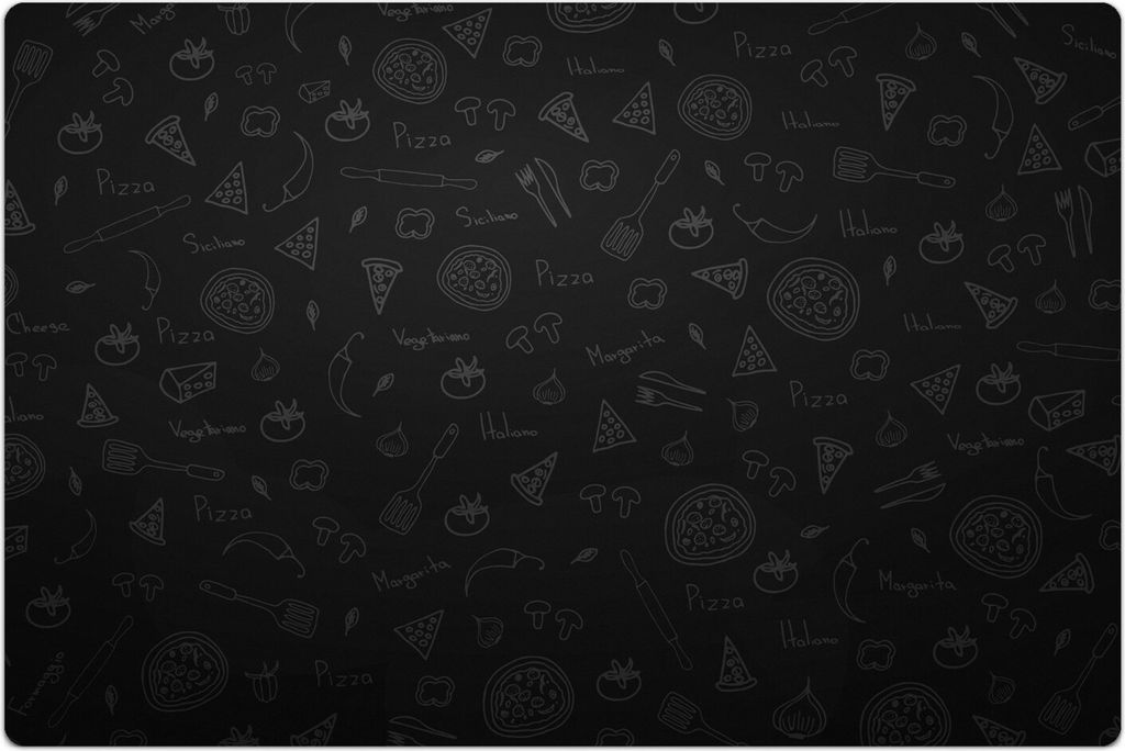 Küchenmatte 120x180 cm Vinylmatte Bodenmatte Dekoration - Pizza Italy Essen