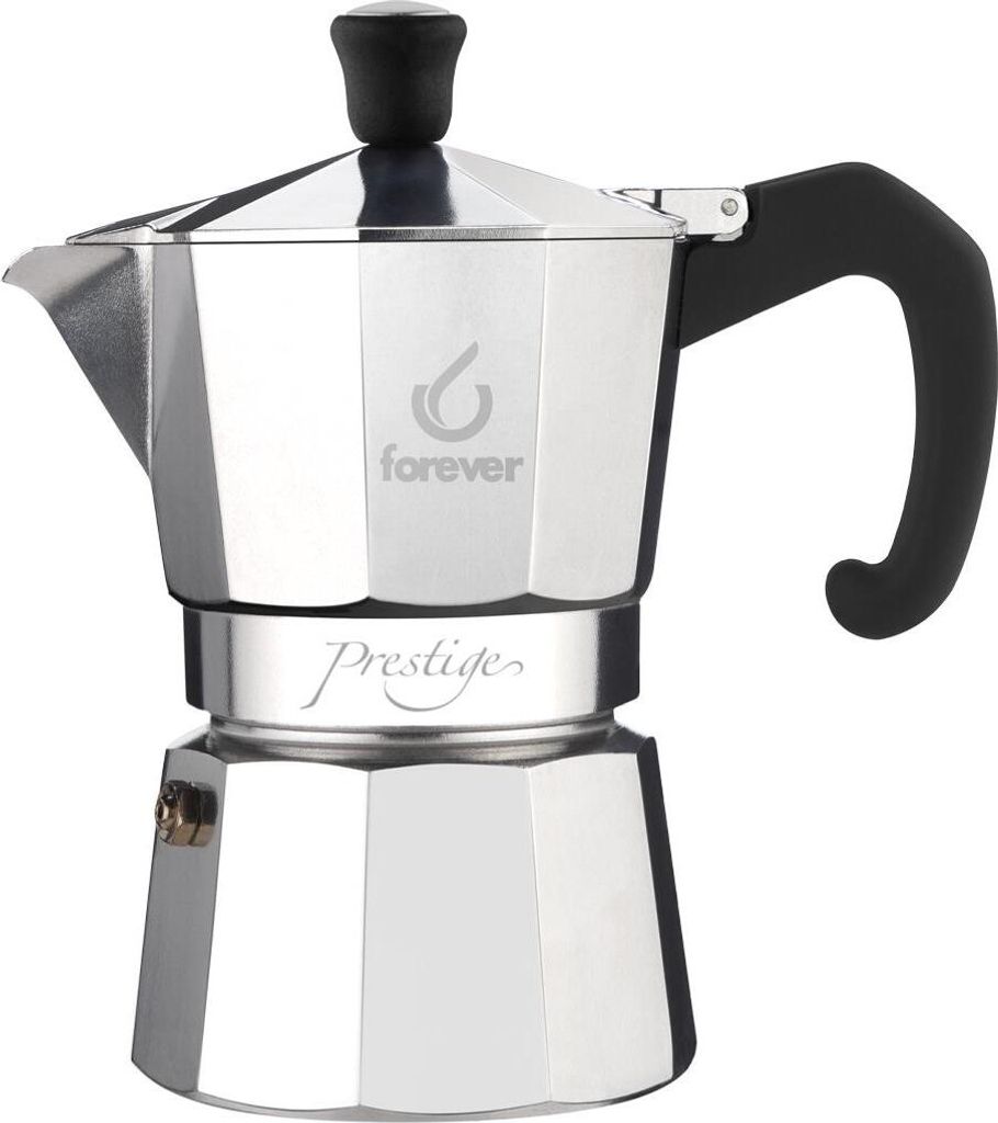Forever Cafetière Espresso Miss Moka Prestige Induktion 3 tasses Aluminium