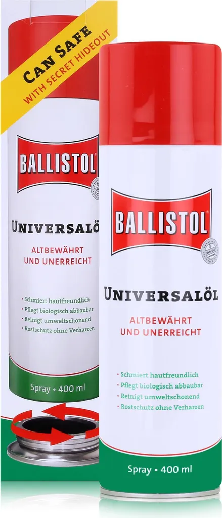 Ballistol Coffre-fort discret type spray 400ml pour objets de valeur