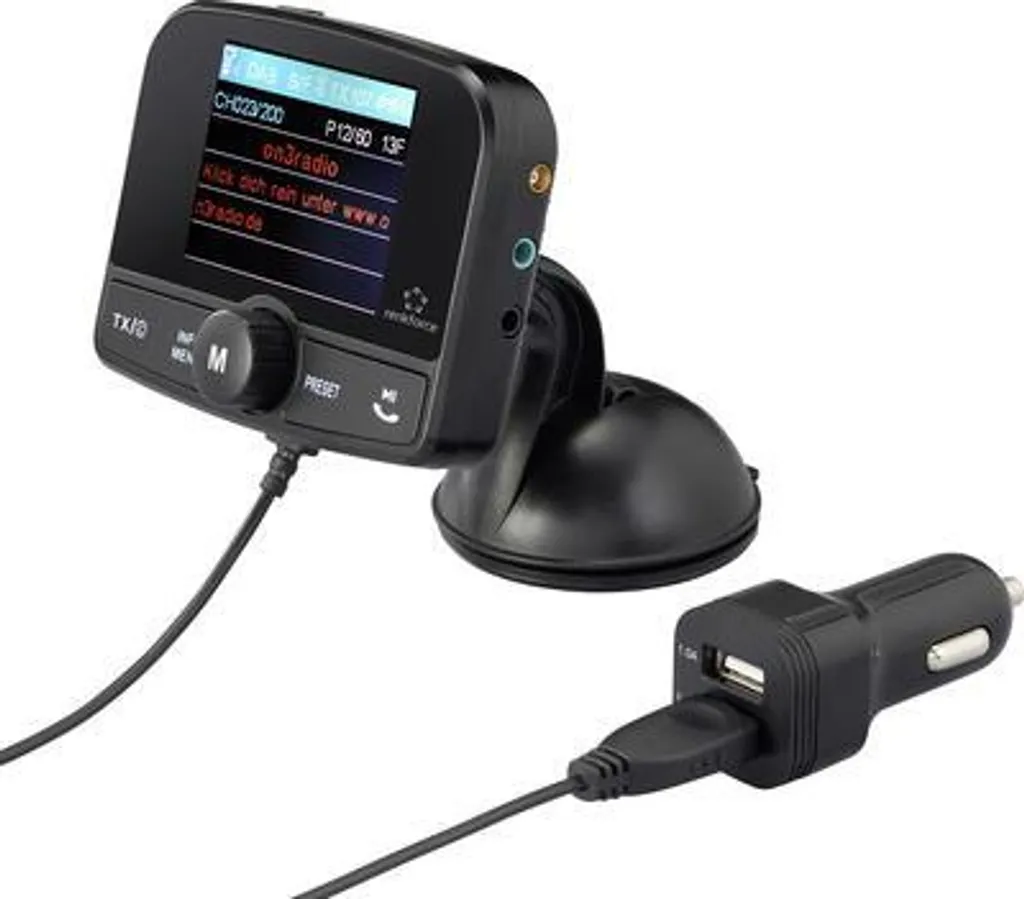 Récepteur DAB+ Bluetooth RF-CRDAB-100 avec Support Ventouse Orientable