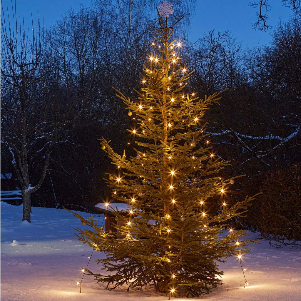 LED Lichterkette Baum Deko Beleuchtung außen 220 LEDs Weihnachten 10-Stränge