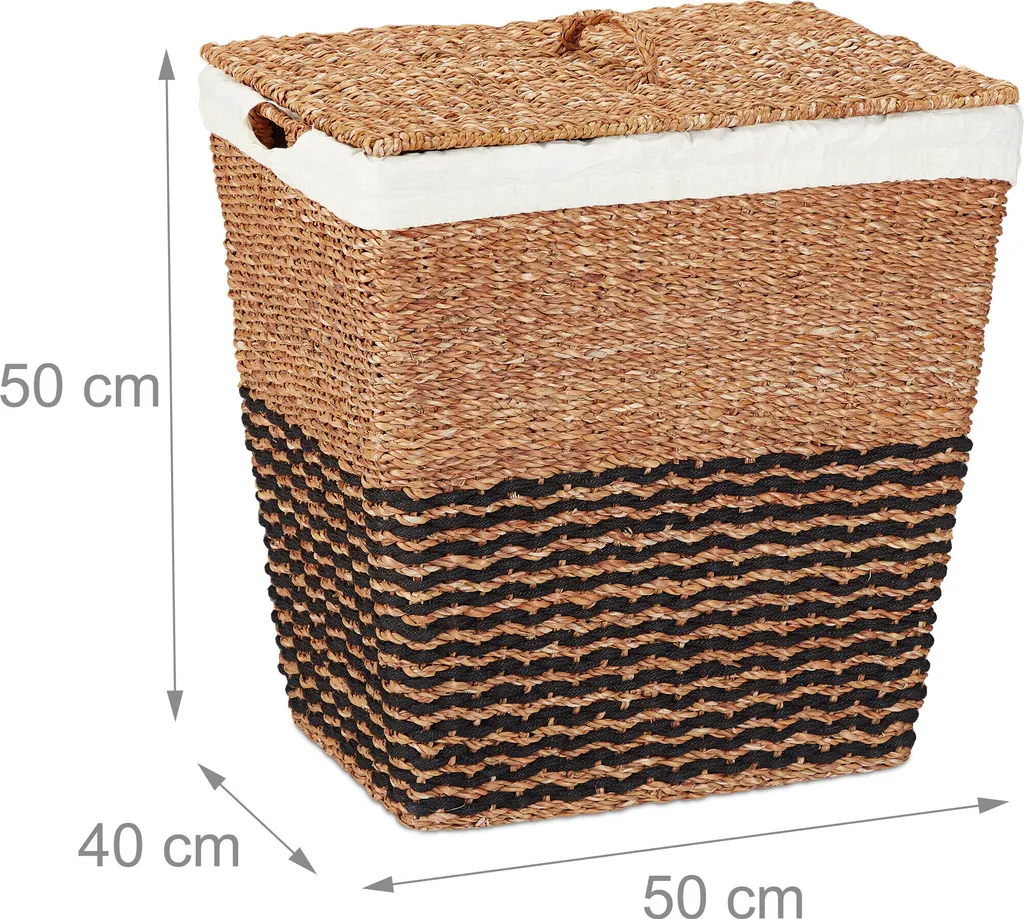 Panier à Linge Anti-Odeur 87L Relaxdays pour une Maison Propre et Rangée - 4