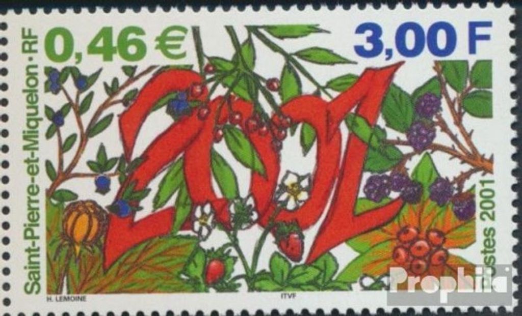 Briefmarken St. Pierre und Miquelon 2000 Mi 822 Produktbild 