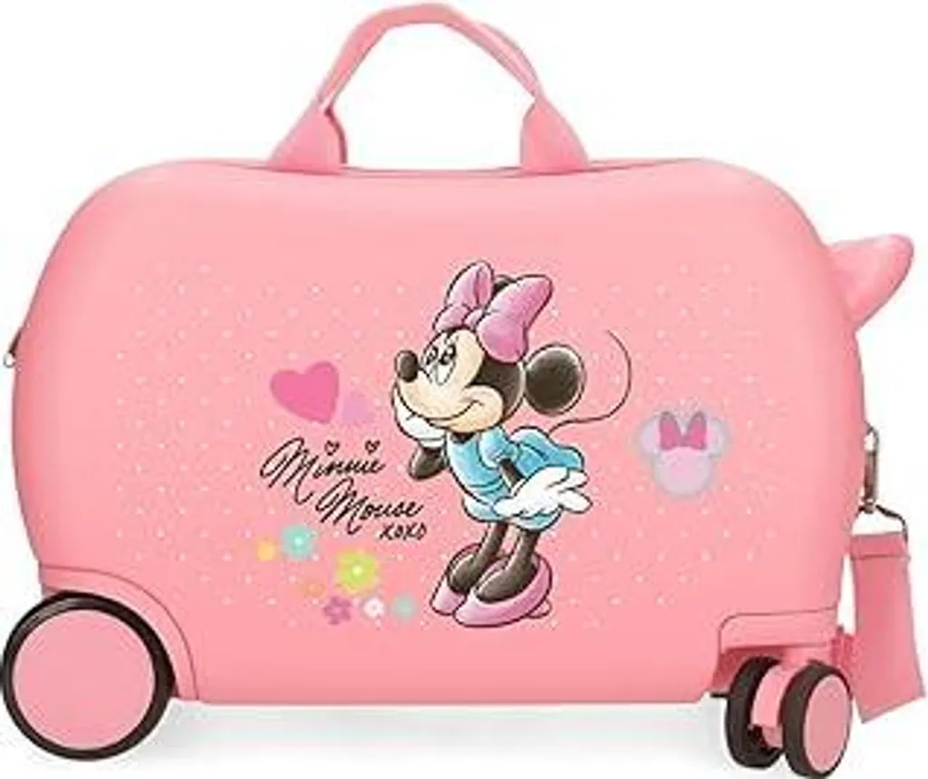 Valigia Cabina Bambini Minnie Imagine Joumma Bags ABS Rosa 4 Ruote
