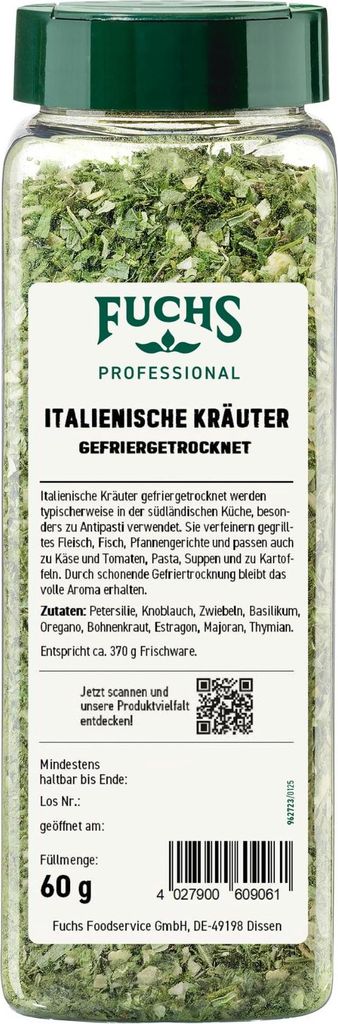 Fuchs Professional Italienische Kräuter gefriergetrocknet Produktbild 