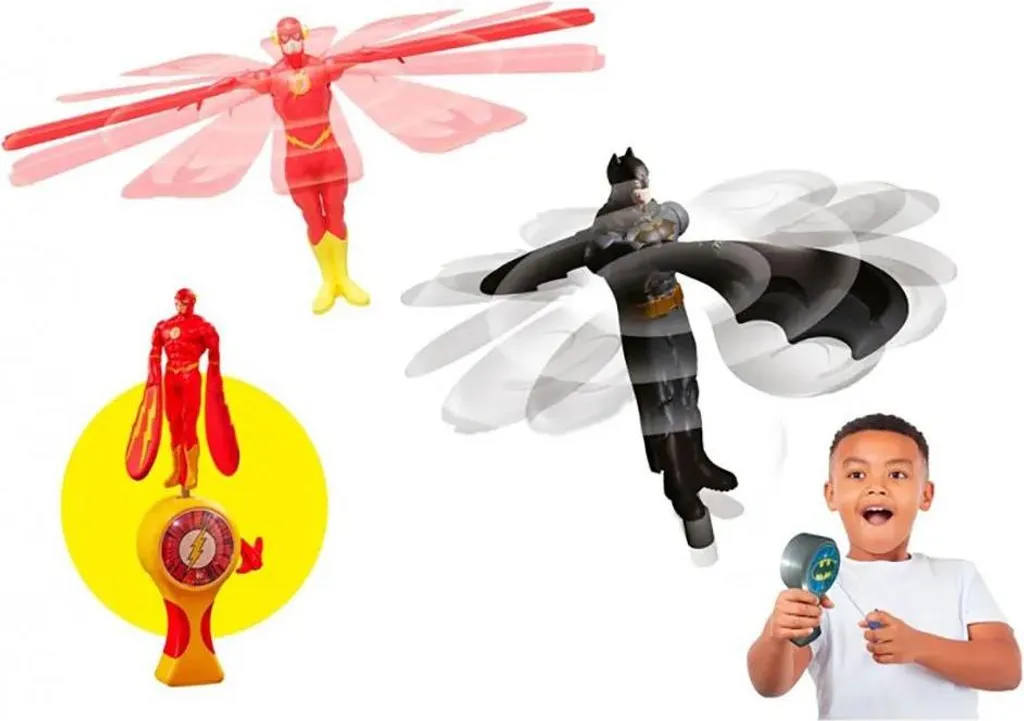 Figurine volante DC Bandai Flying Heroes orange solide et sans pile