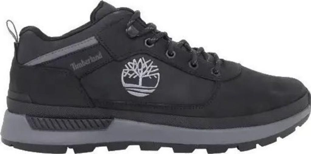 Timberland Field Trekker Low Mid Grey Nubuck Stiefel mit Schnürsenkeln und flachem Absatz