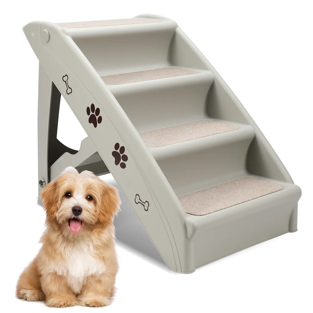 Scaletta Pieghevole Clanmacy per Cani e Gatti | Design Antiscivolo 4 Step