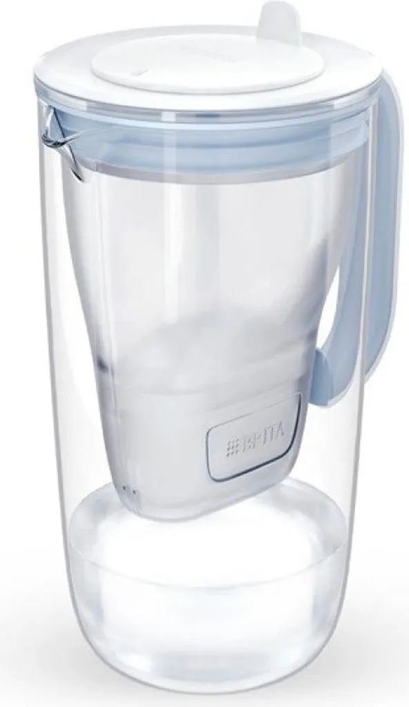 Carafe filtrante Brita Glass contre le calcaire et le goût de chlore + 3 filtres