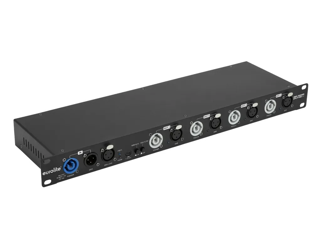 Distributeur DMX pour Installations de Scène EUROLITE Splitter 4x4