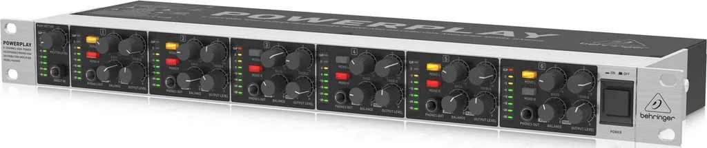 Répartiteur de Casque Studio 6 Canaux Behringer HA6000 pour Musiciens
