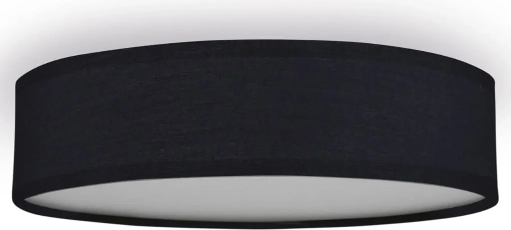 Plafonnier design noir 40x40 cm Smartwares pour un salon contemporain