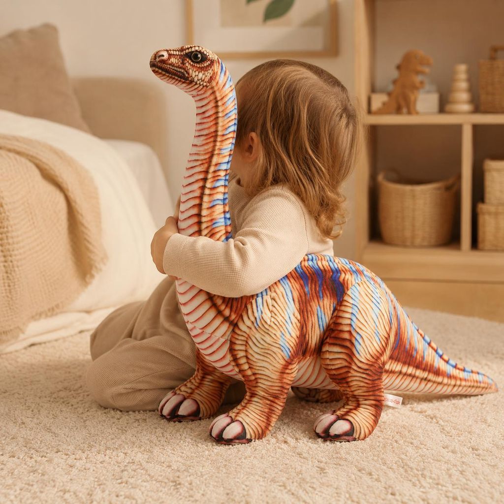 Sweety Toys 10851 Kuscheltier Dino 78 cm braun Dinosaurier Apatosaurus - trügerische Echse