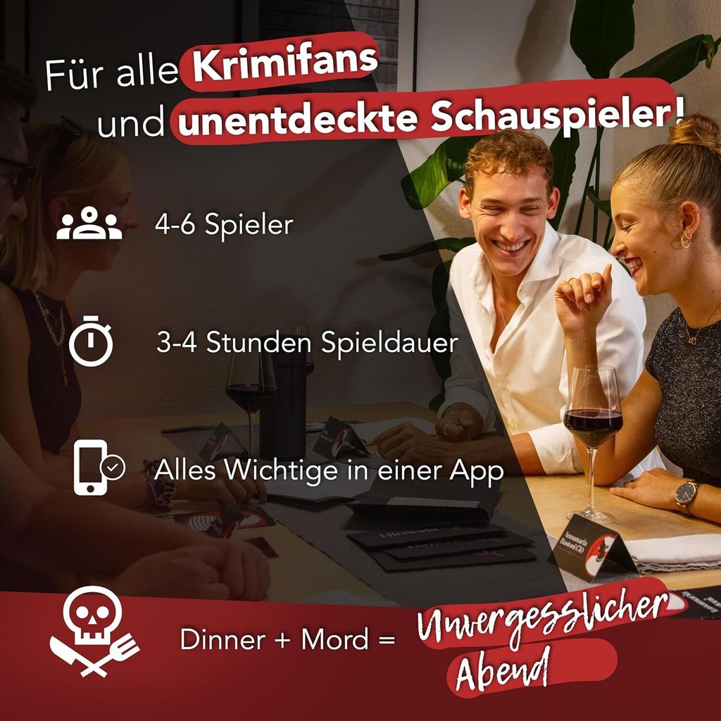 CRIMECASES Krimidinner für 4-6 Spieler: Der letzte Pate | Produktbild 2