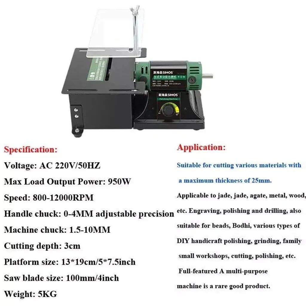 Polisseuse Braun pour métaux - 950W Bench Buffer - Idéal bricolage - 4