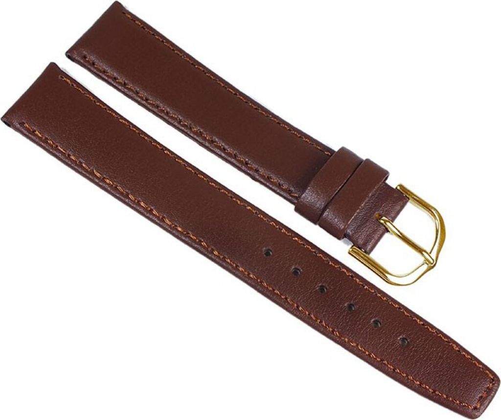 Ersatzband Uhrenarmband Kalbsleder Band Braun 23801G, Stegbreite:16mm