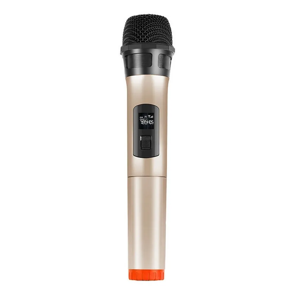 Micro sans fil UHF dynamique Puluz PU628J couleur or avec jack 3.5mm