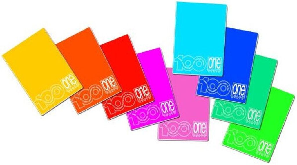 Blasetti One Color Notizbuch A4 19 Blätter Mehrfarbig