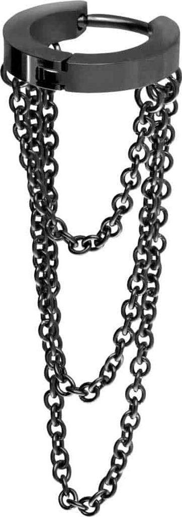 Ohrpiercing, Nasenpiercing, Septum Piercing Chirurgenstahl Ohrclicker 3 KETTEN