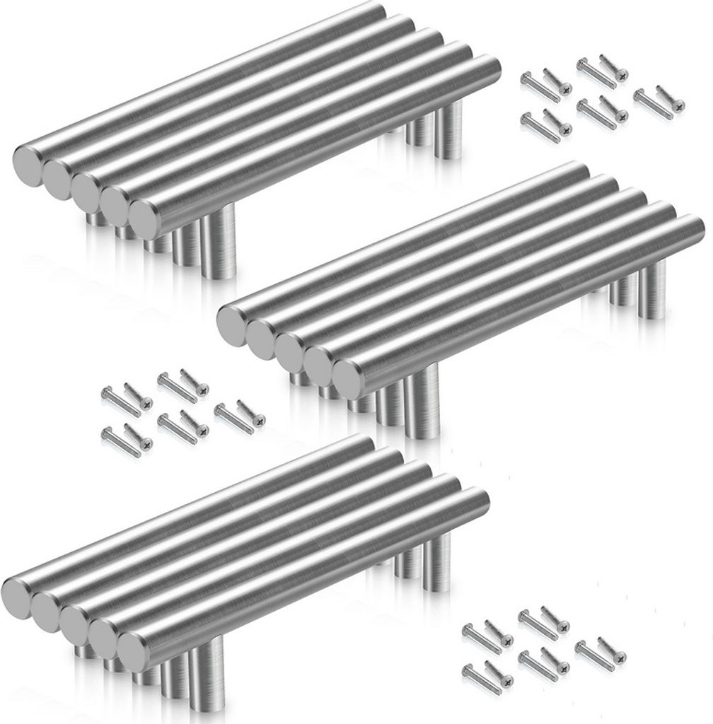 Yakimz Möbelgriffe Schrankgriffe Küche Schrankgriff Bad Küchengriff Büro Türgriff 156*96*10MM 50 Stück