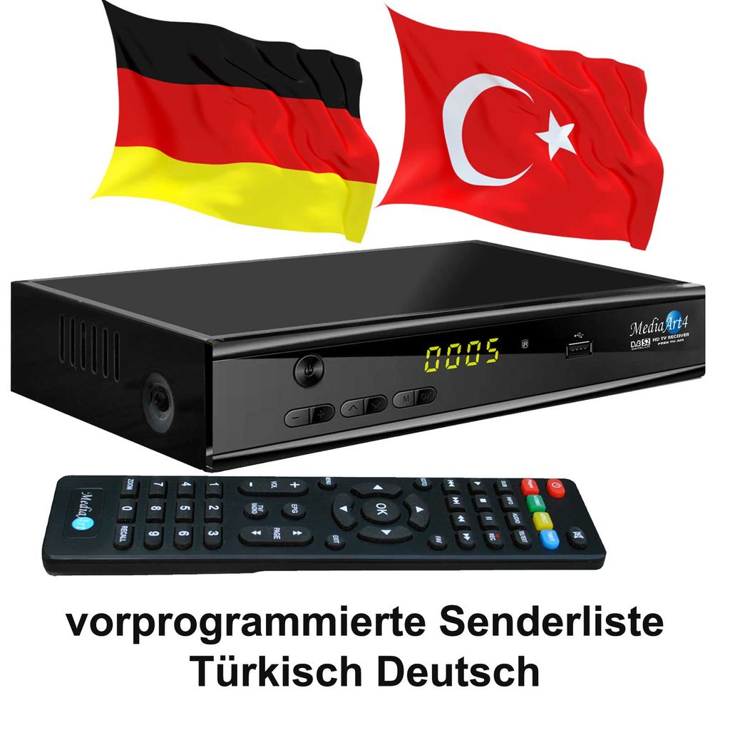42 programmiert USB LAN Türkische TV Sat Receiver Golden Interstar HD FTA S2 19 