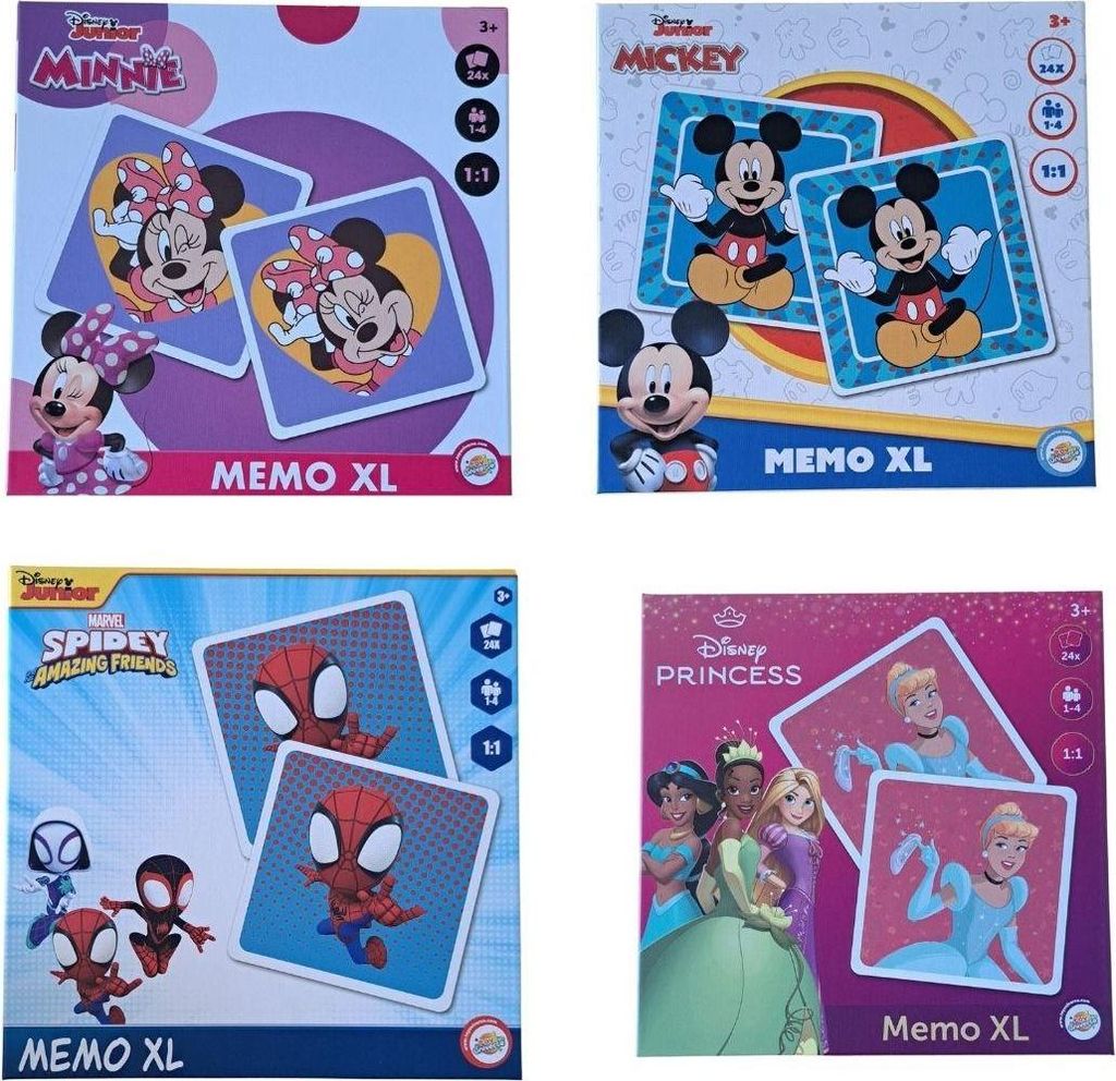 Gioco di memoria Disney Princess Beauties XL 24 pezzi Immagine del prodotto 