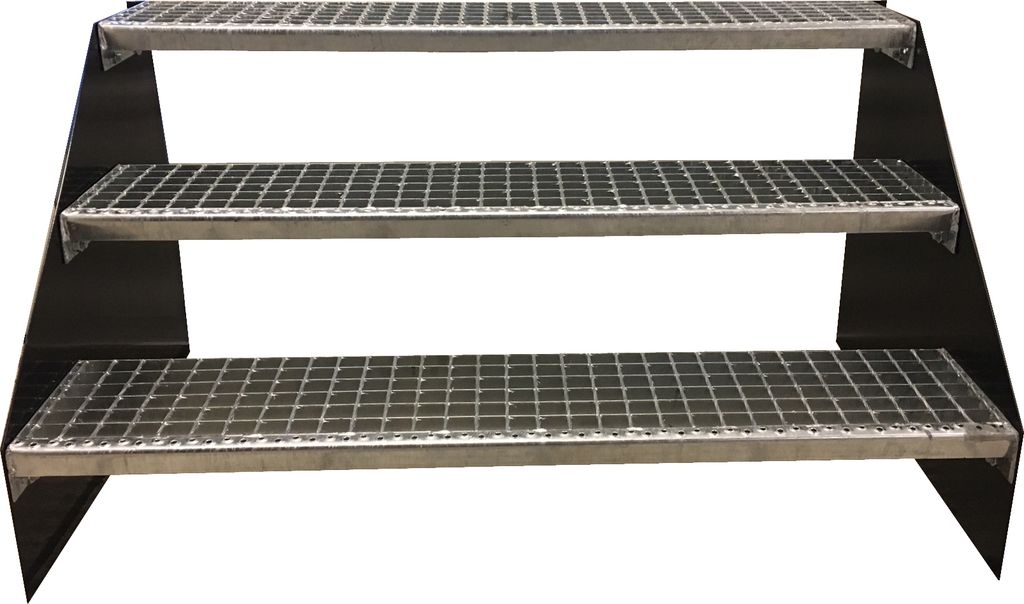 3 Stufen Standtreppe Modell 1 Treppe Stahltreppe Produktbild