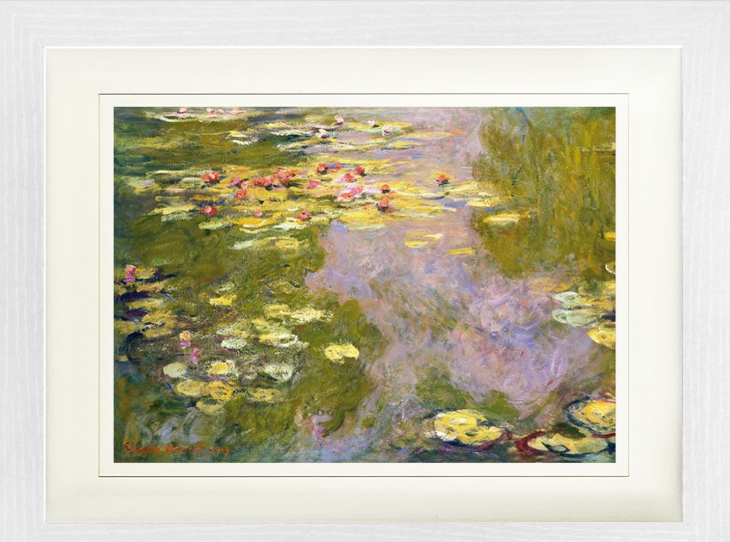 Claude Monet Gerahmtes Bild Mit Edlem Passepartout | Wand-Bilder | Im Bilderrahmen - Seerosen, 1919 (30 x 40 cm)